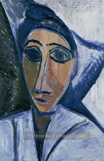 Buste de la femme ou marin 1907 cubisme Pablo Picasso Peintures à l'huile